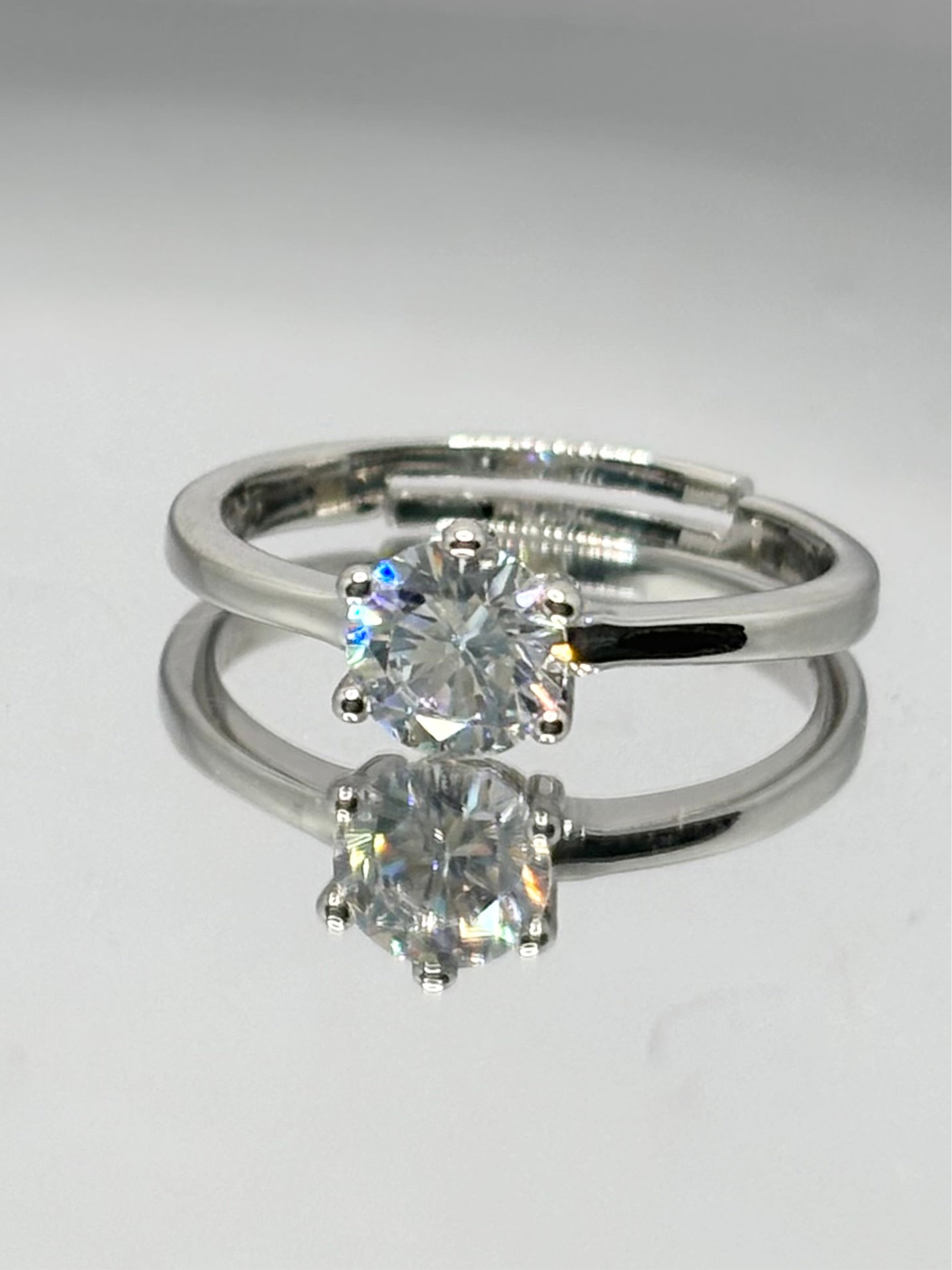 Diamanté Silver Ring