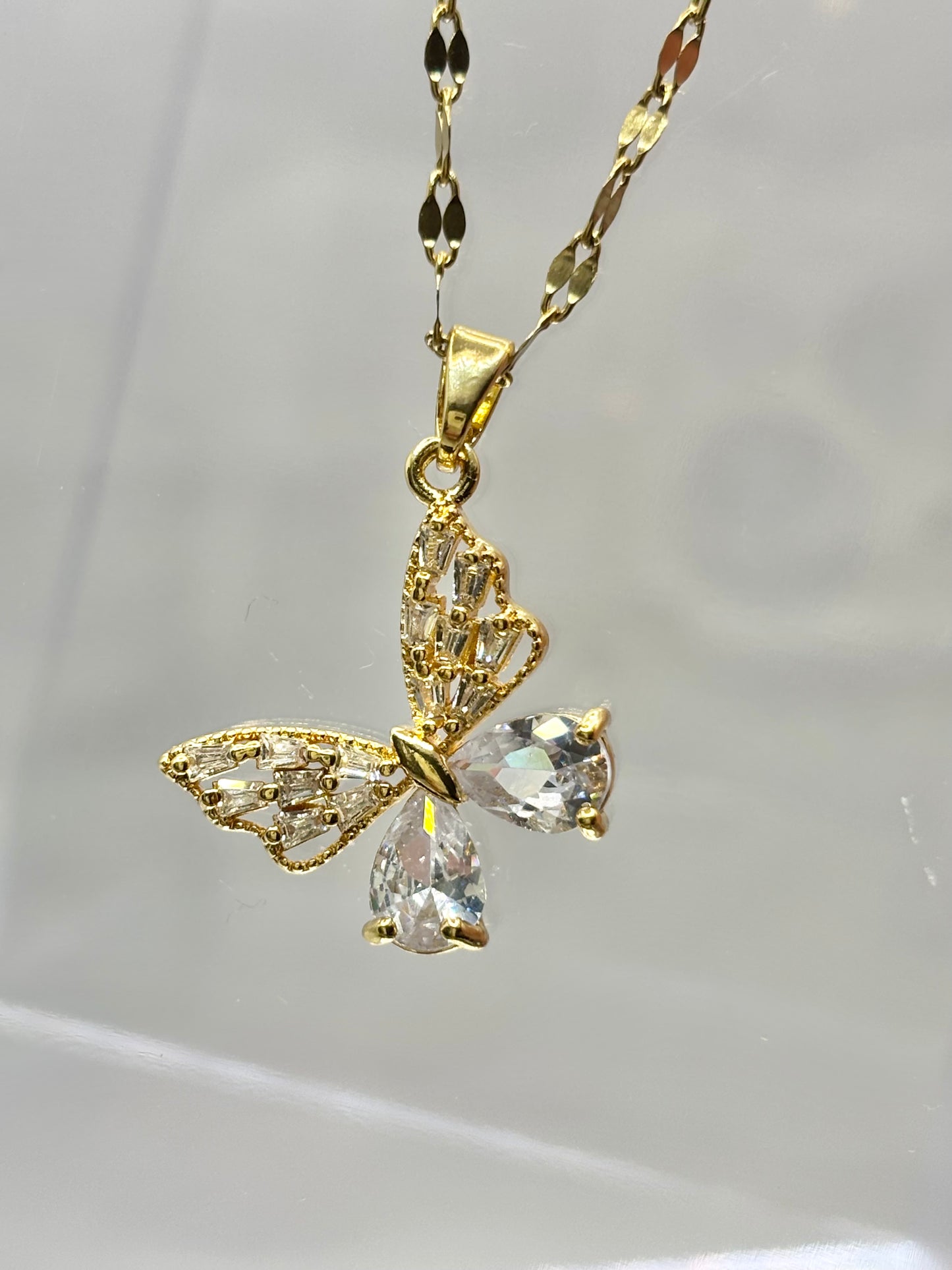 Monarch Butterfly Gold necklace