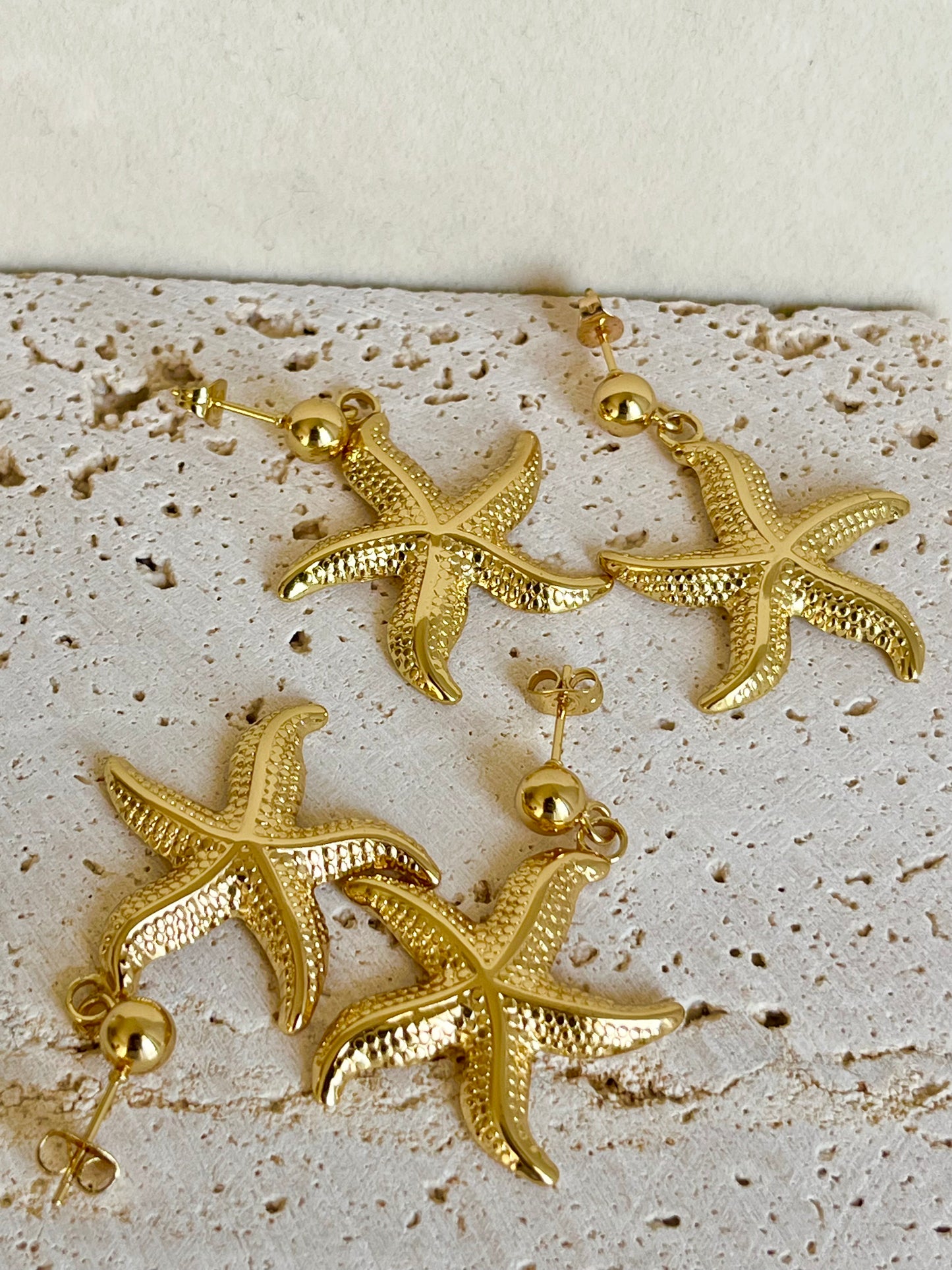 Starfish Gold Earrings