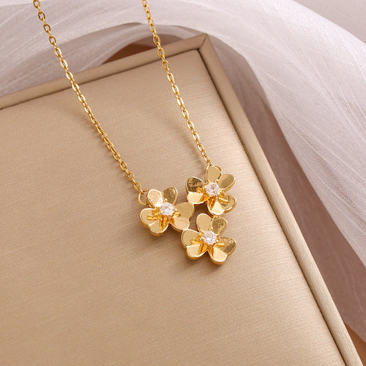 Aphrodite Flora Gold Necklace