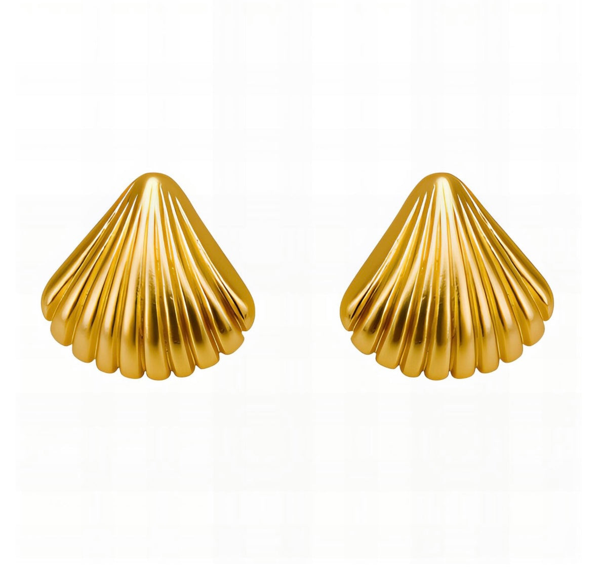 Marina Shell Gold Earrings