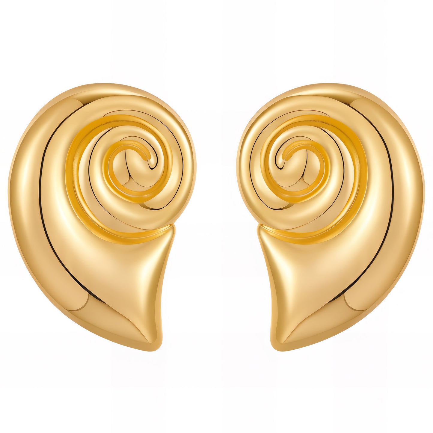 Gold Seashell Earrings