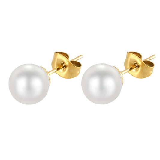 Pearla Gold Studs