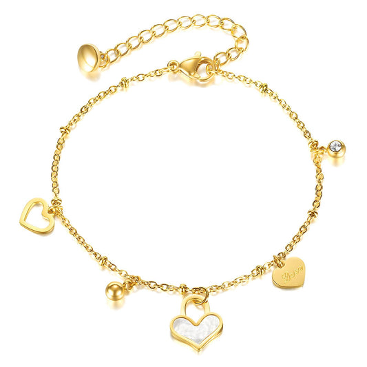 All Hearts Gold Bracelet