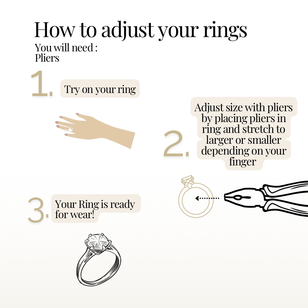 Gold Band Clover ring