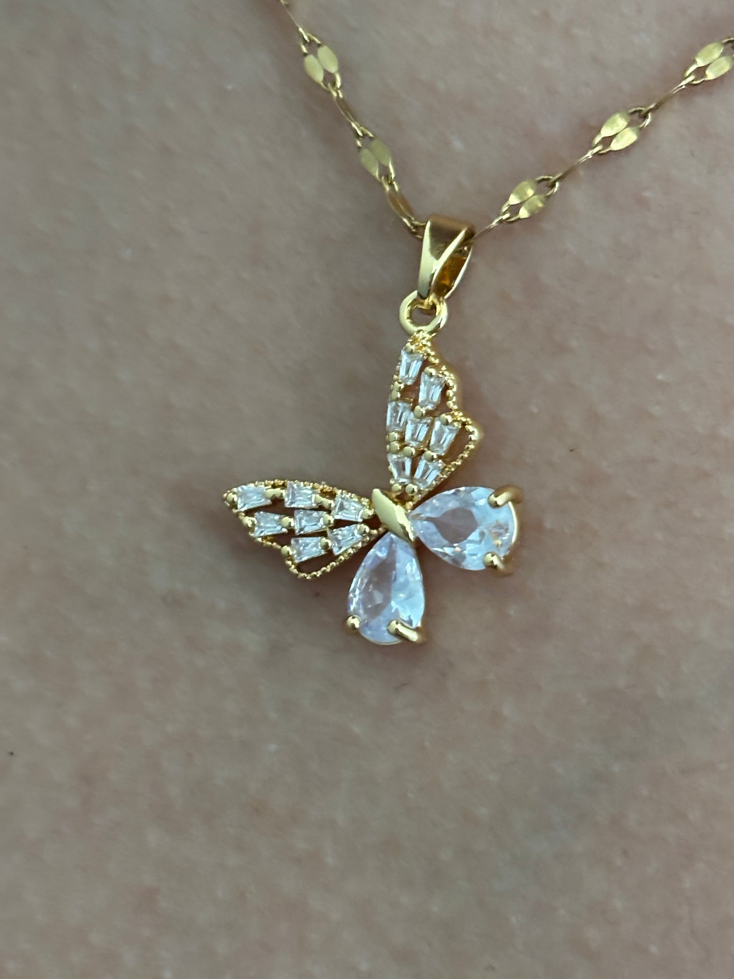 Monarch Butterfly Gold necklace