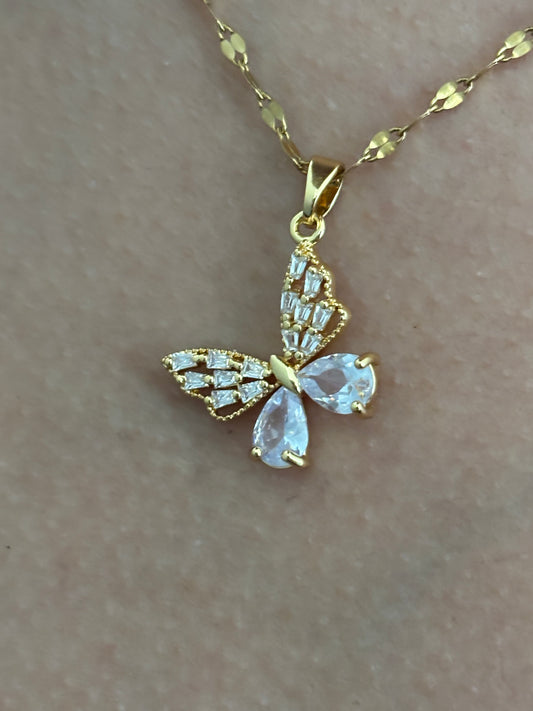 Monarch Butterfly Gold necklace