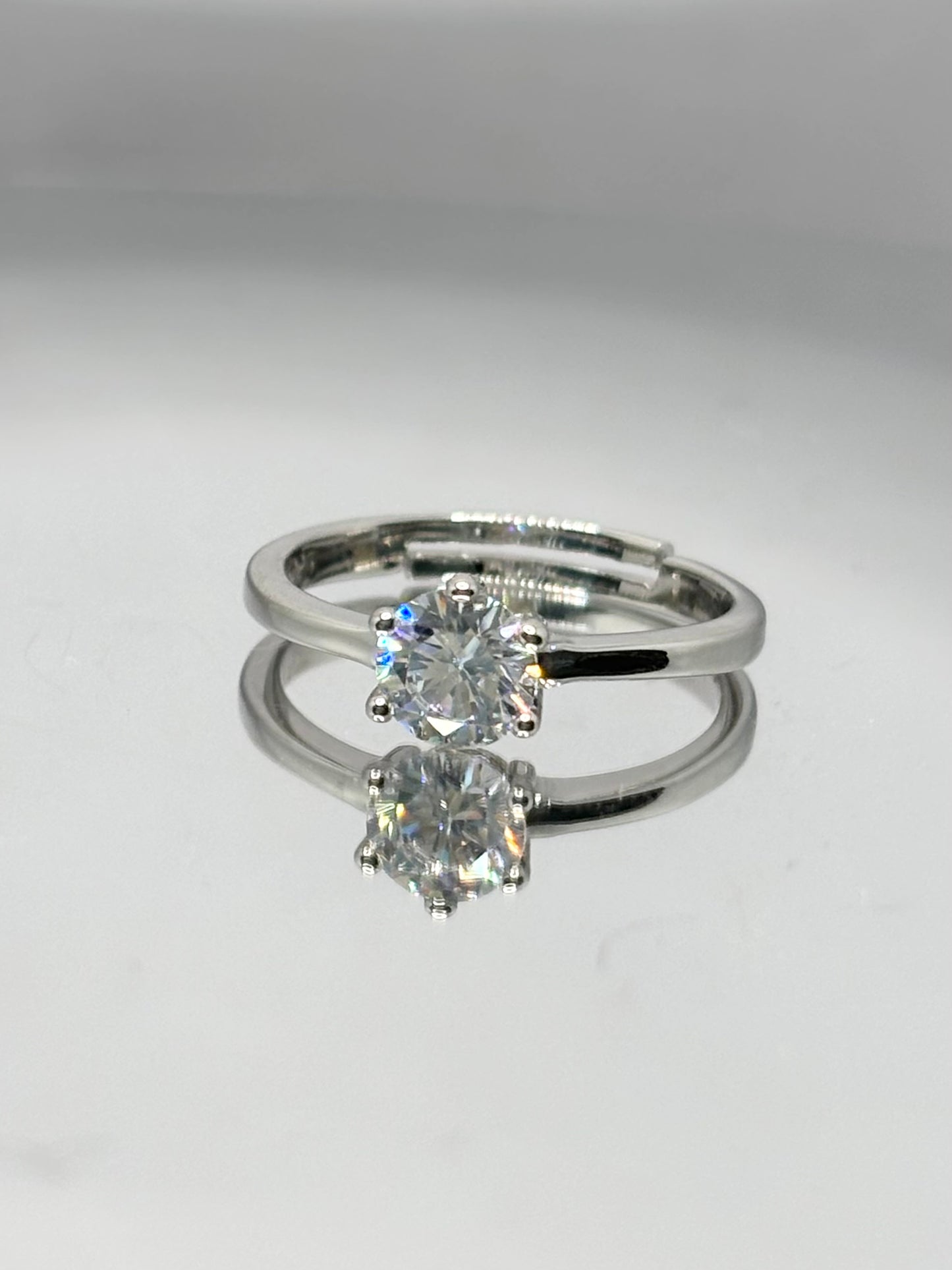 Diamanté Silver Ring
