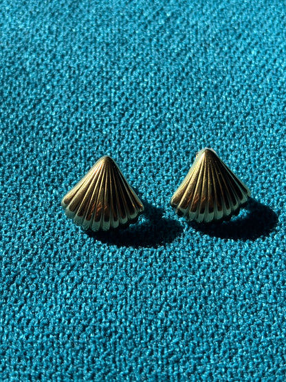 Marina Shell Gold Earrings