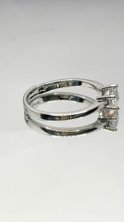 Diamanté Silver Ring